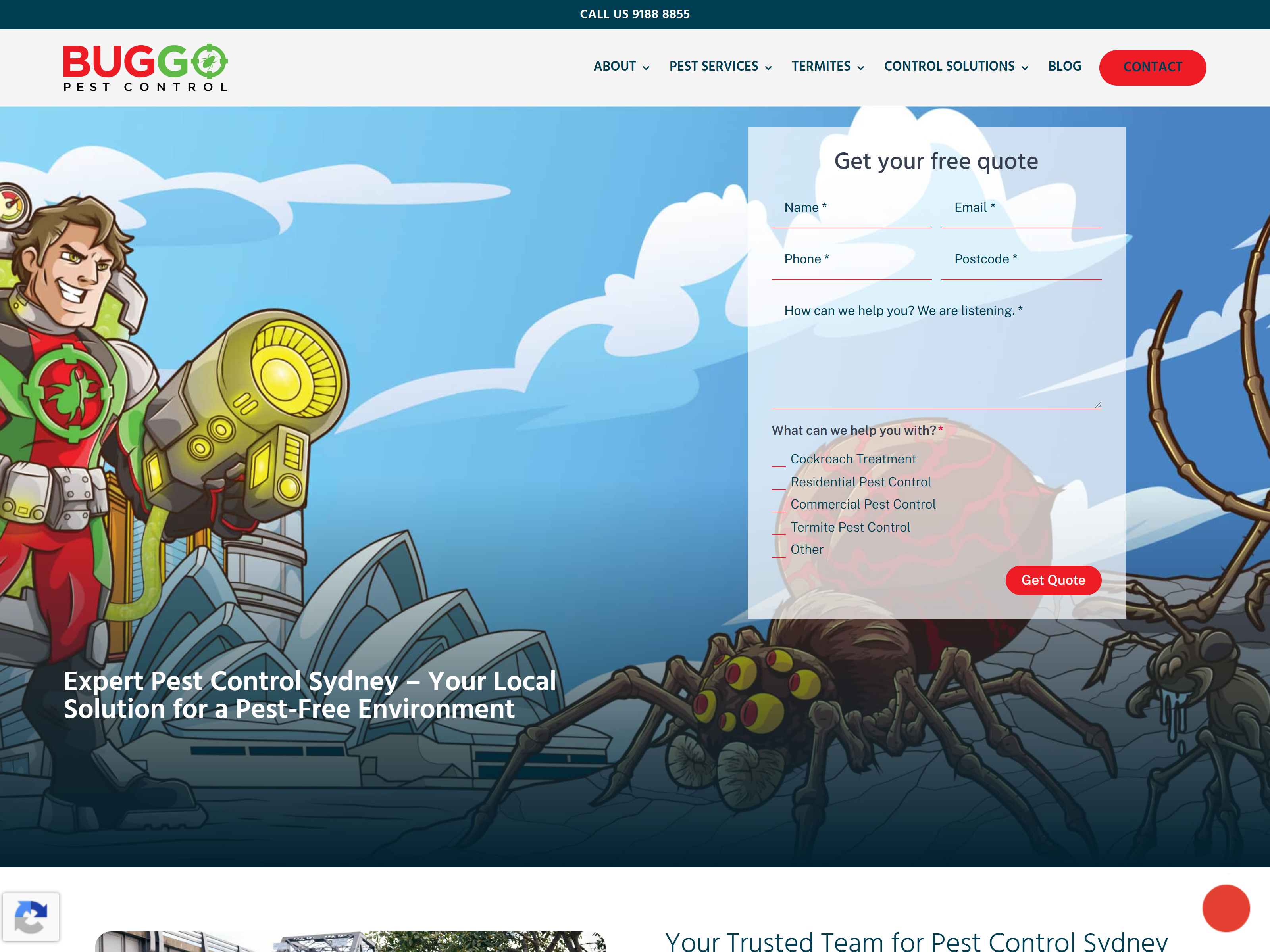 Buggo Pest Control homepage