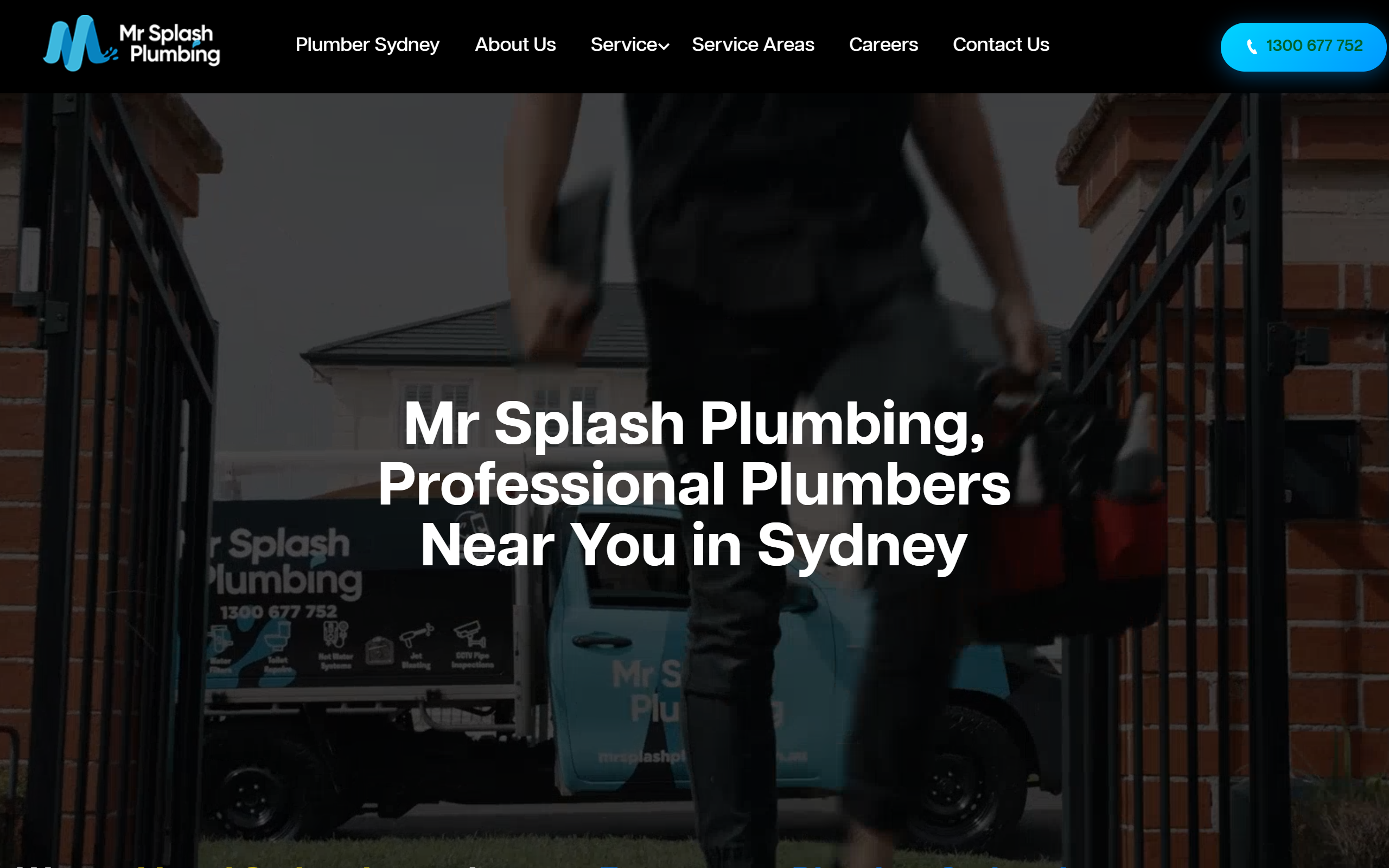 Mr Splash Plumbing homepage